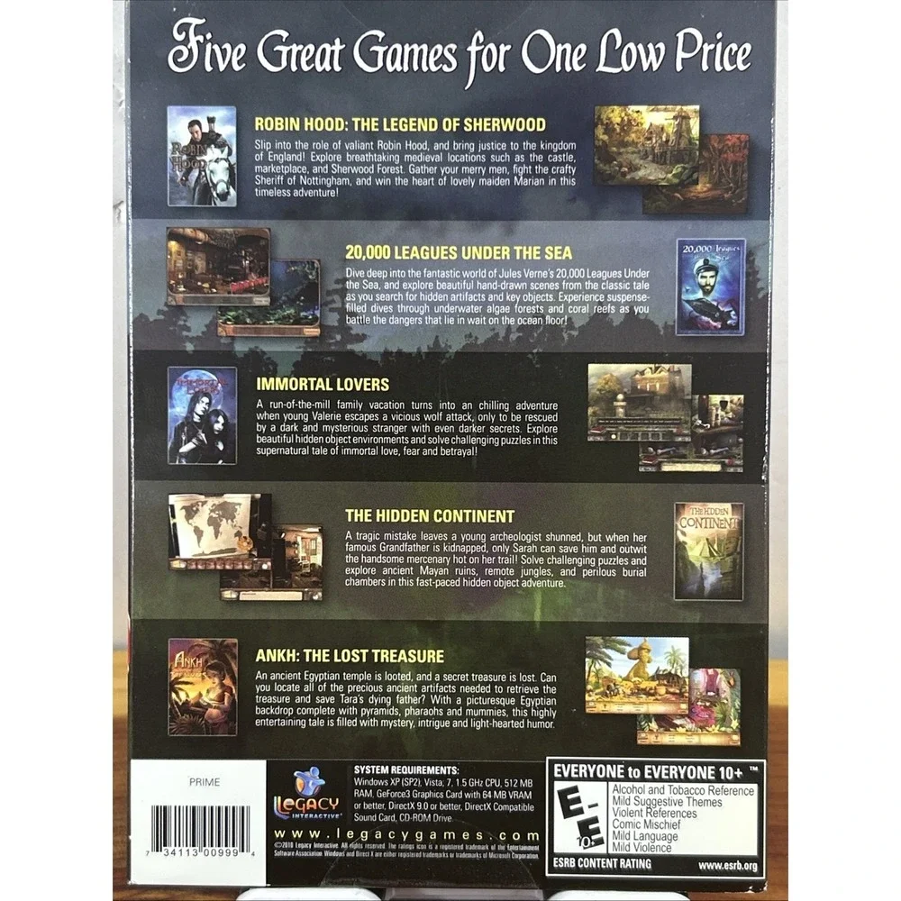 Seek & Find Adventures - 5 Pack (PC), VG‎